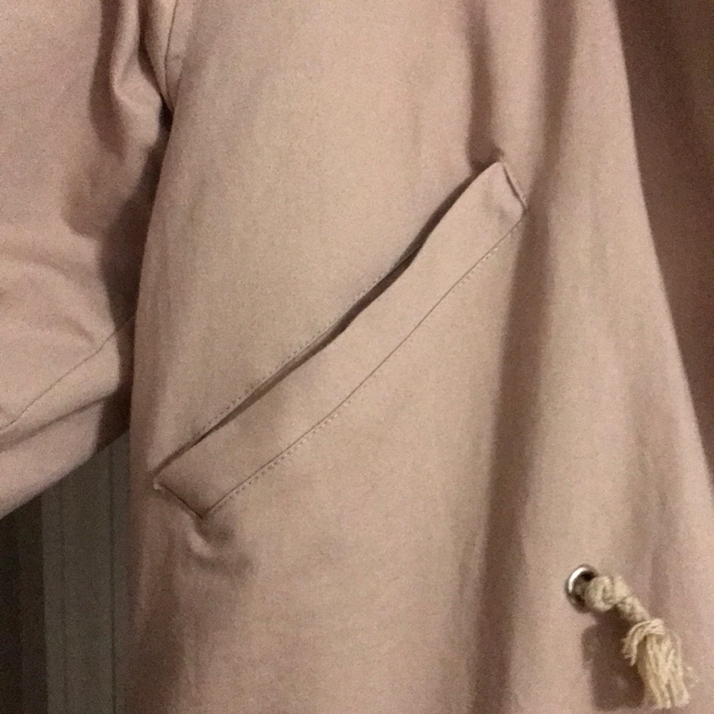 Oversized Pink Winter Coat W/ Reattaching Fur - Picture 3 of 5